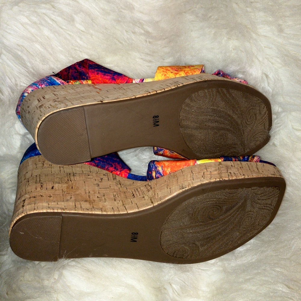 Impo Orabelle Women's Ankle Wrap Platform Wedge Memory Foam Sandals - Picture 12 of 15